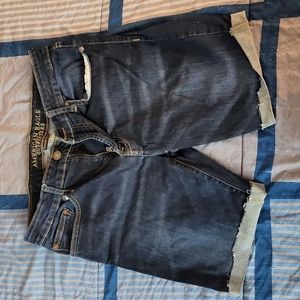 Dark blue jean shorts